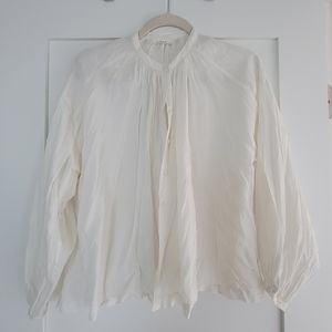 Doen Jane blouse in Salt white